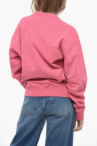 Crew Neck BANDANA Brushed Cotton Sweatshirt