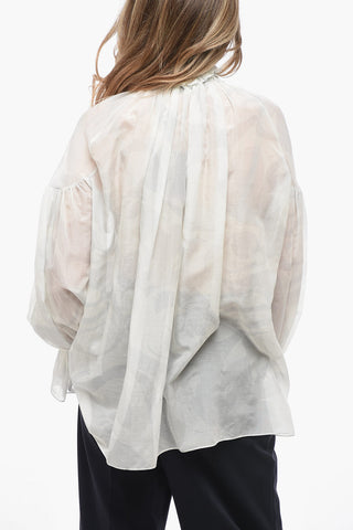Balloon Sleeve Blouse with Ruffles