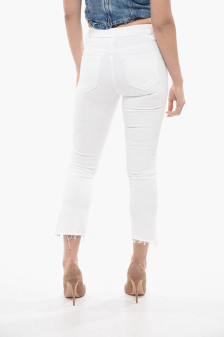 Slim-Fit Jeans Light Wash with 19cm Frayed Hem