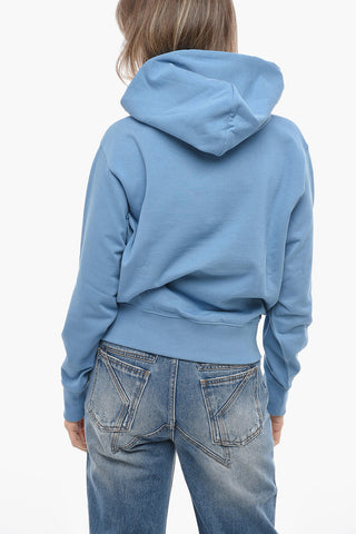 Brushed Cotton Hoodie with Embroidered Logo