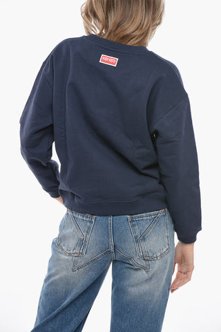 Fleece Cotton POPPY Crew Neck Sweatshirt