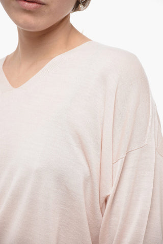 Lightweight Merino Wool V-Neck Sweater