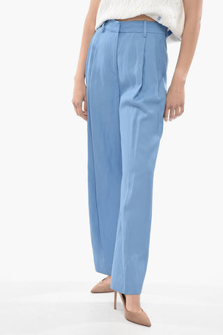High - Waist Double Pleated Baggy Fit Pants