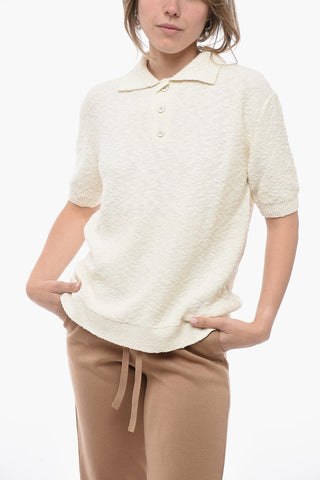 MM1 Polo in Misto Tweed di Cotone