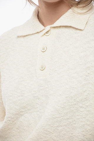 MM1 Polo in Misto Tweed di Cotone
