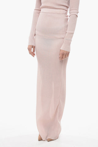 Pleated Maxi sheath dress