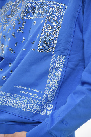 Felpa Girocollo BANDANA in Cotone Garzato