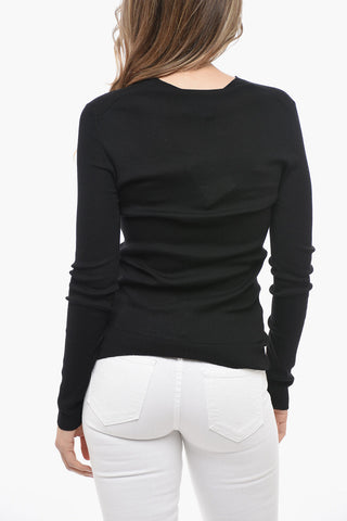 Crew Neck Superfine Wool Blend Sweater