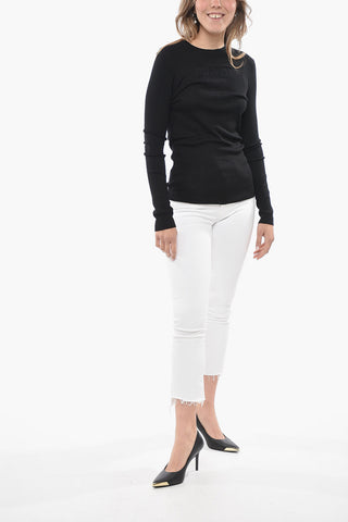 Crew Neck Superfine Wool Blend Sweater