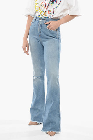 Delavè Bootcut Denims with Fringed Bottom 26cm