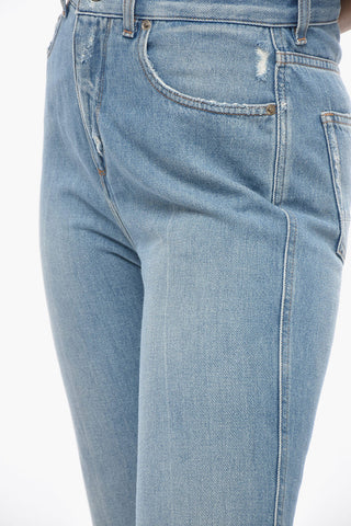 Delavè Bootcut Denims with Fringed Bottom 26cm
