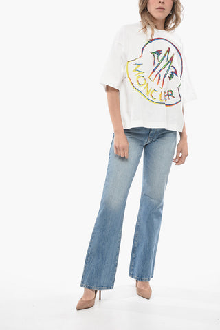 Jeweled Detail Stright Fit Denims 20cm