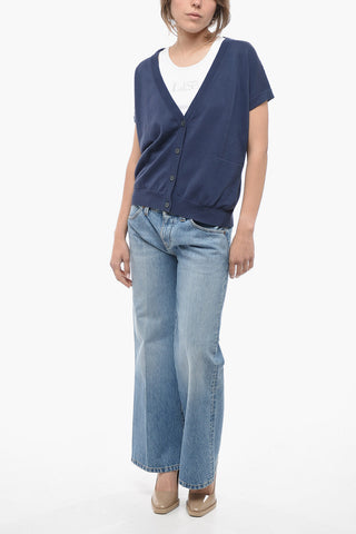 Shorts Sleeve Cotton cardigan