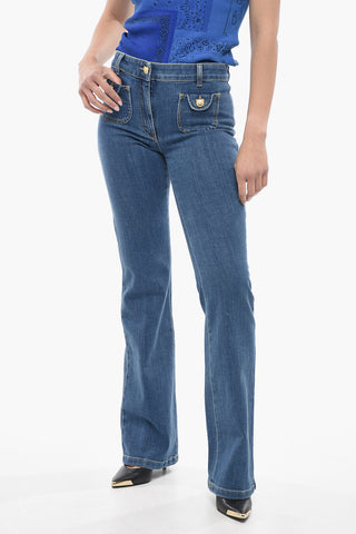 COUTURE! High-waisted TEDDY Bootcut Denims 22cm