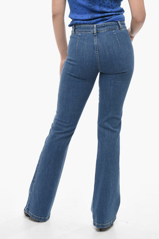 COUTURE! High-waisted TEDDY Bootcut Denims 22cm