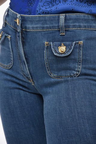 COUTURE! High-waisted TEDDY Bootcut Denims 22cm