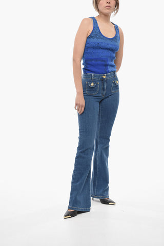 COUTURE! High-waisted TEDDY Bootcut Denims 22cm