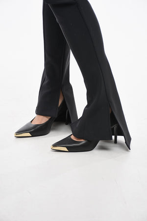 Elastische Schlaghose mit Cut-Out-Detail