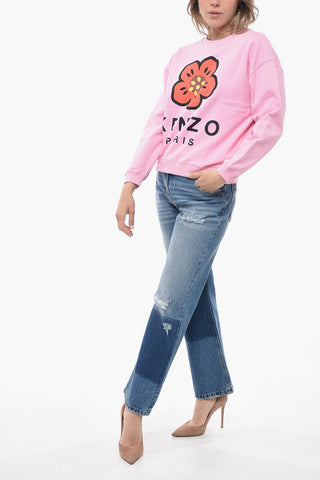 Fleece Cotton POPPY Crew Neck Sweatshirt