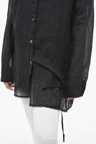 Blusa Oversize con Schiena Scoperta