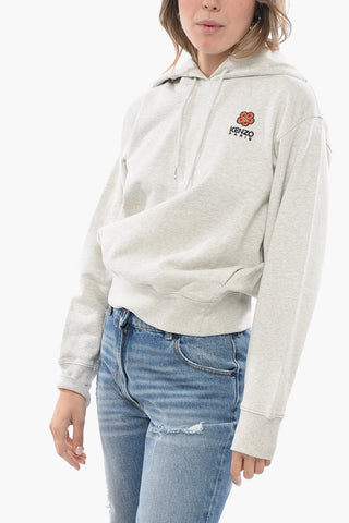 Fleece Cotton CREST LOGO Hoodie
