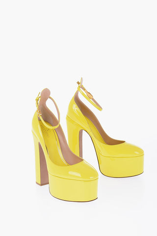 Patent Leather Pumps With Straps Heel 16 cm