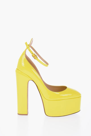 Patent Leather Pumps With Straps Heel 16 cm
