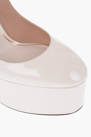 Patent Leather Pumps With Straps Heel 16 cm