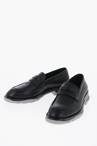 Leather Loafers With Rubber Sole