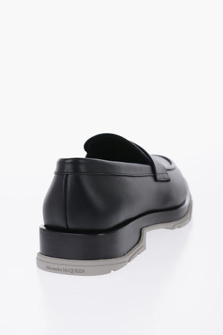 Leather Loafers With Rubber Sole