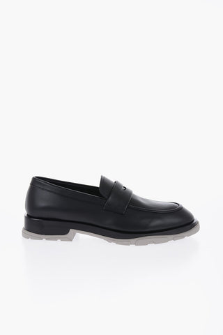 Leather Loafers With Rubber Sole