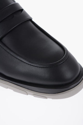 Leather Loafers With Rubber Sole