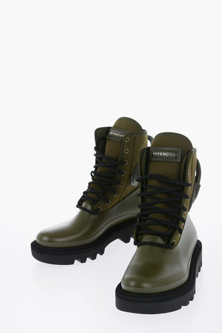 Nylon Combat Boots With Tank Sole