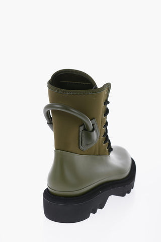 Nylon Combat Boots With Tank Sole