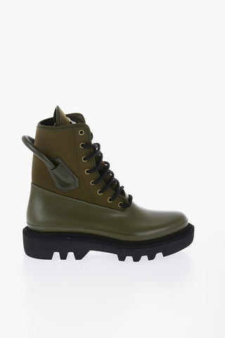 Nylon Combat Boots With Tank Sole
