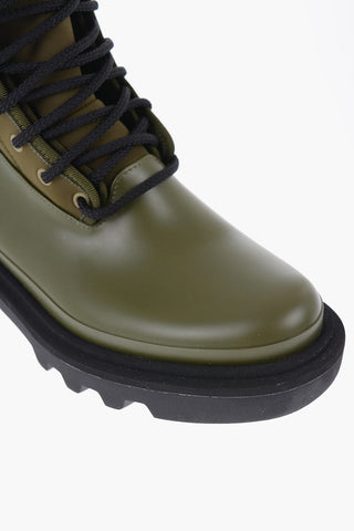 Nylon Combat Boots With Tank Sole