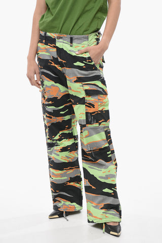 Camouflage Effect Wide Leg UNISEX Cargo Pants