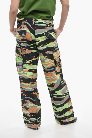 Camouflage Effect Wide Leg UNISEX Cargo Pants