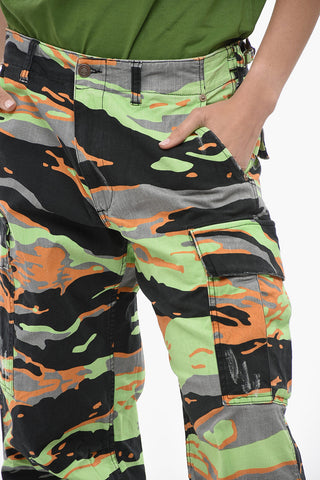 Camouflage Effect Wide Leg UNISEX Cargo Pants