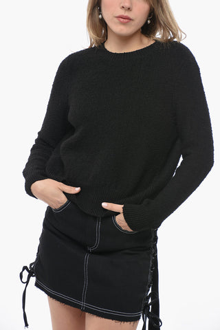 Maglia Bare Back in Tweed di Misto Viscosa