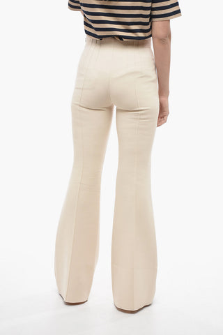 Pantaloni Bootcut a 1 Pince con Zip Laterale