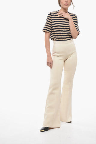 Pantaloni Bootcut a 1 Pince con Zip Laterale