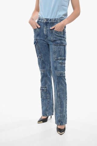 Dark Wash VOKAIO Cargo Denims 22cm