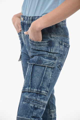 Dark Wash VOKAIO Cargo Denims 22cm
