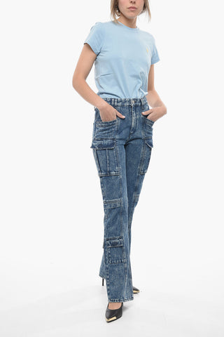 Dark Wash VOKAIO Cargo Denims 22cm