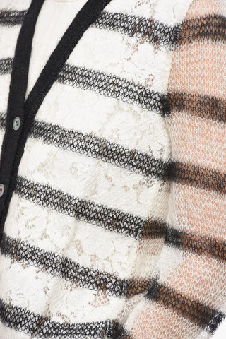 Two-Tone Crochet Cardigan
