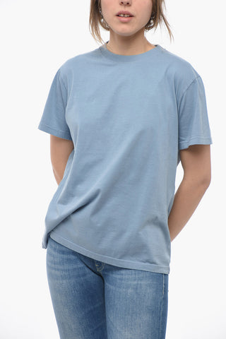 Crew Neck Monochrome Cotton T-Shirt
