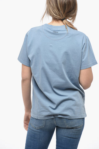 Crew Neck Monochrome Cotton T-Shirt