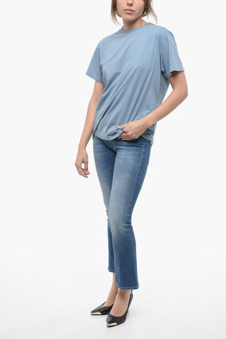 Crew Neck Monochrome Cotton T-Shirt