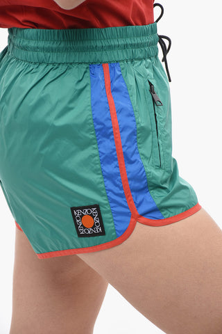 Nylon Shorts with Zipped Pockets